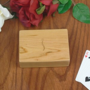 Wood Playing Card Holder, Tree of Life Engraved Wood Made From Solid Cherry by Paul Szewc image 4