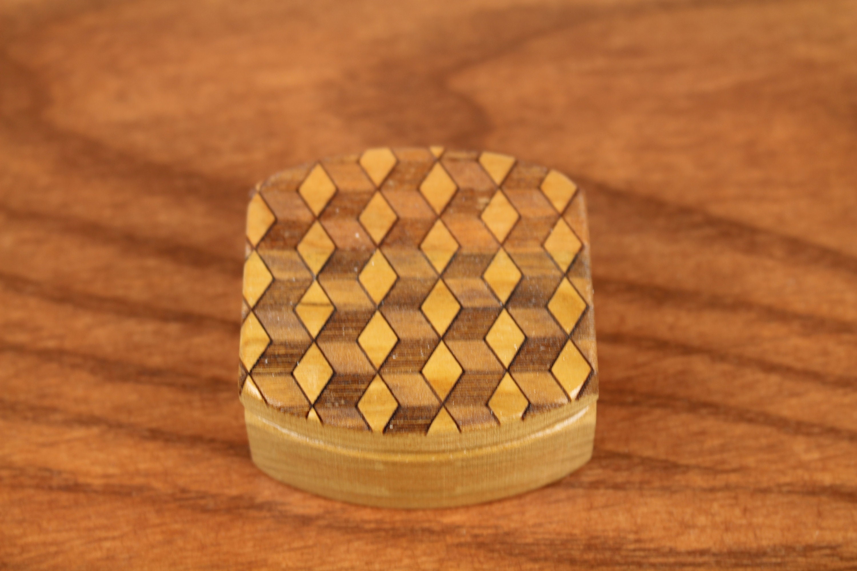 Mini caja de almacenamiento MB cubos patrón caja de madera | Etsy