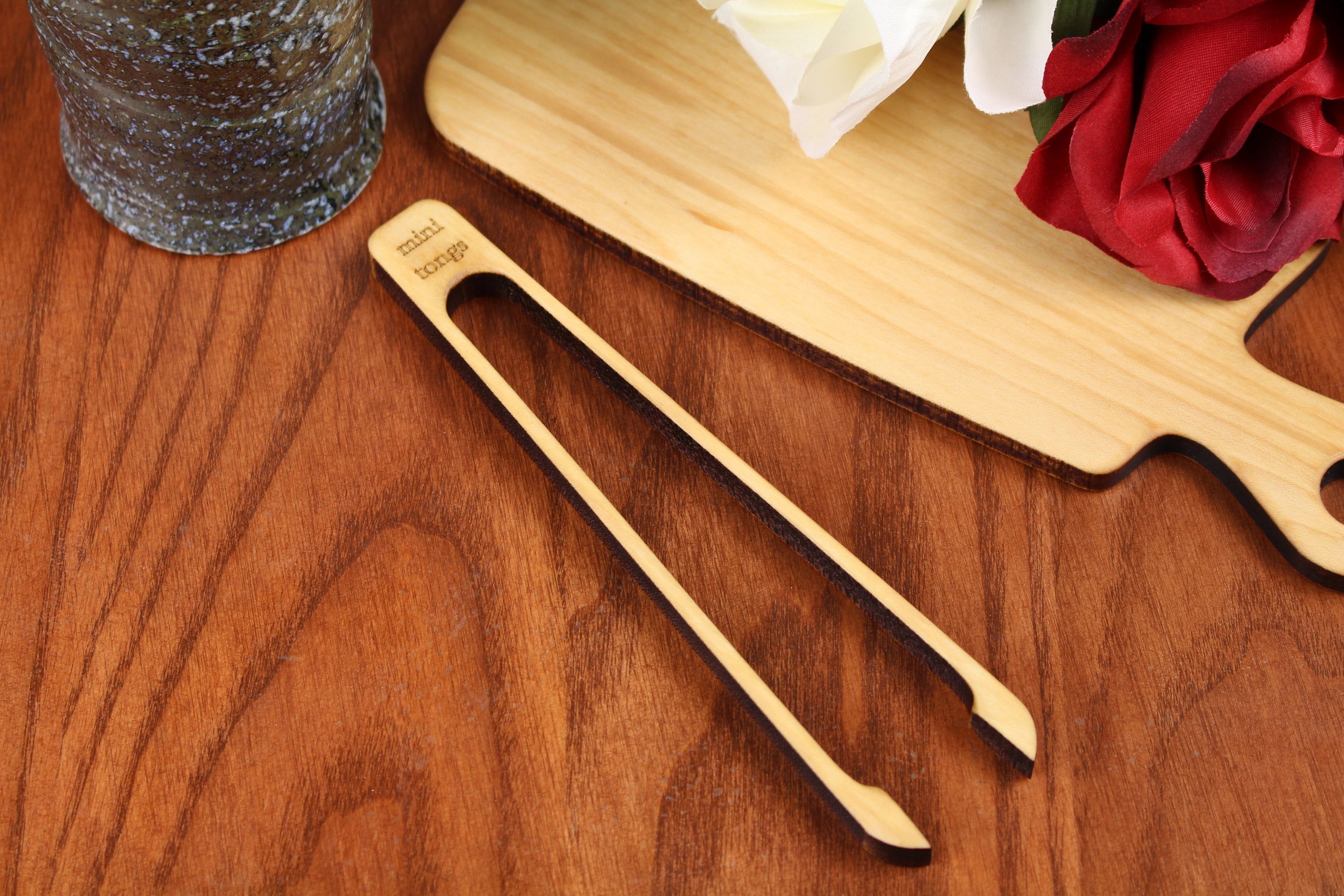 Wooden Tongs Rare Earth Toaster Tong Maple Ice Cube Etsy