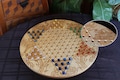 Chinese Checkers Board Wood Board Game with 16mm Marbles & Laser Engraved Dragon Pattern,  18 5/8" x 1/2" by Paul Szewc