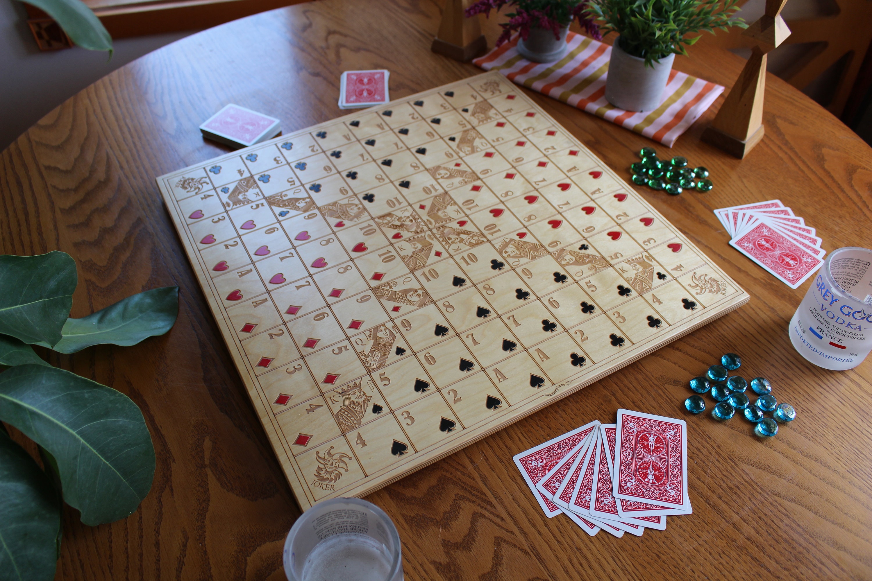 Sequence Board Game Heirloom Quality Card Game Made From Baltic Birch ...
