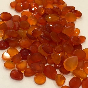 Carnelian rose cut