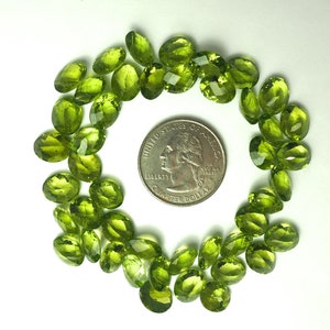 Peridot faceted ovals image 3