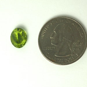 Peridot faceted ovals image 6