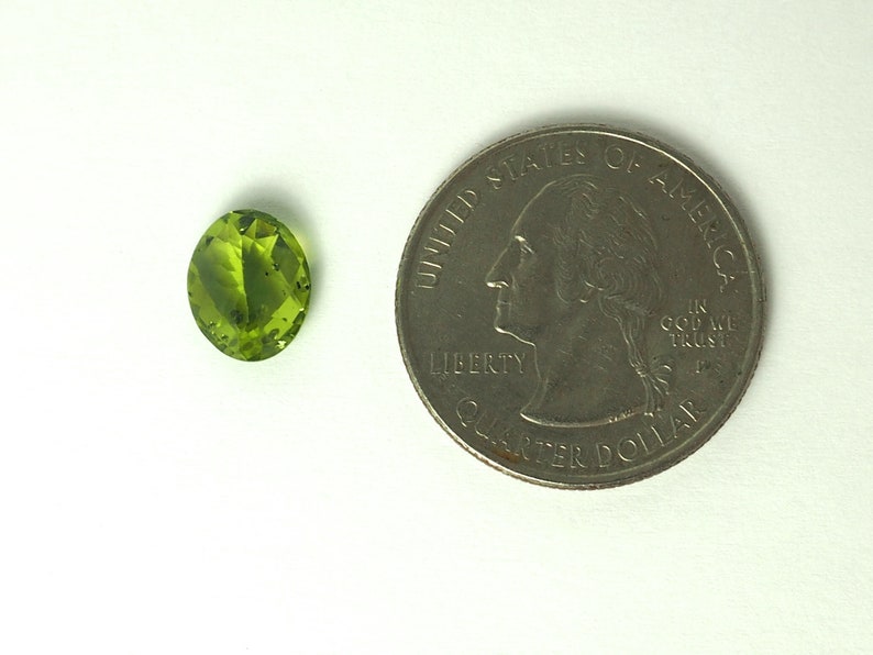 Peridot faceted ovals image 6