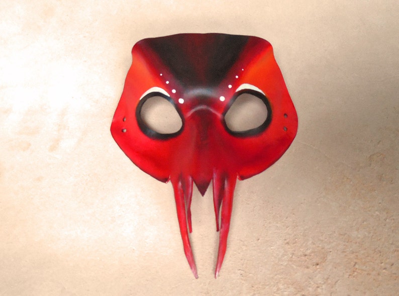 Lobster Leather Mask Halloween Mask Lobster Costume Etsy