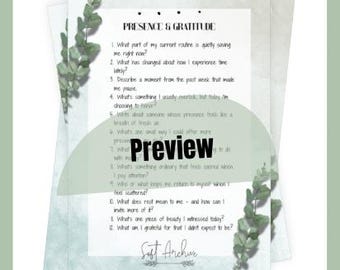 60 Journal Prompts PDF | Printable Self-Discovery Writing Guide | Mindful Reflection Journal | Instant Digital Download