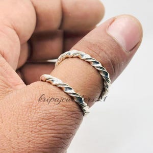 Sterling Silver Splint Ring: Twisted Knuckle Ring, Arthritis Jewelry