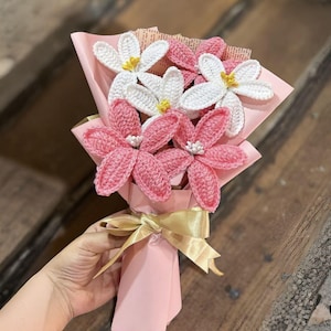 Crochet Flower Bouquet – Forever Flowers | Handmade Yarn Bouquet | Wedding, Gift, Home Decor, Eco-Friendly, Soft & Reusable Gift