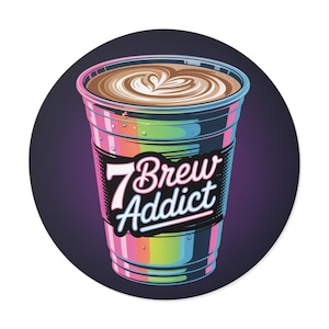 7 pegatinas para adictos a la cerveza, pegatinas coloridas, vinilo mate resistente al agua, regalo de barista, pegatinas para amantes del café ¡para cualquier cosa!