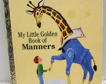 Vintage "Big Manners" Little Golden Book - Copyright 1962