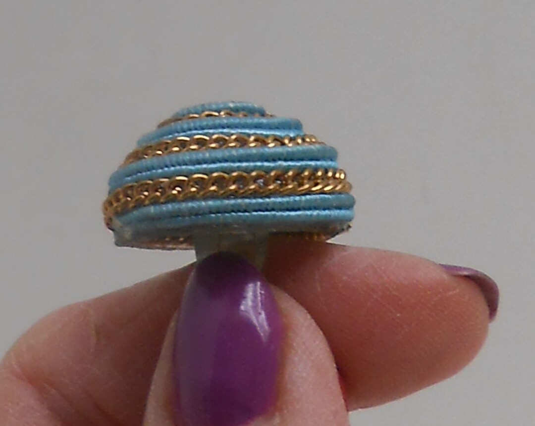 B-59 - Fabric Button With Chain and Cording (B-59) - Etsy