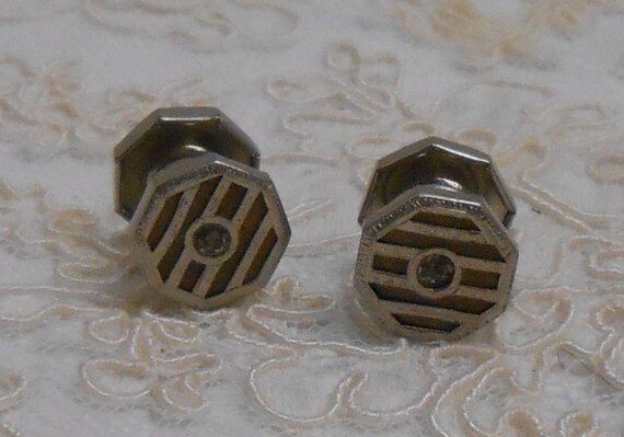 Antique Kum-A-Part Snap Style Cufflinks - image 2