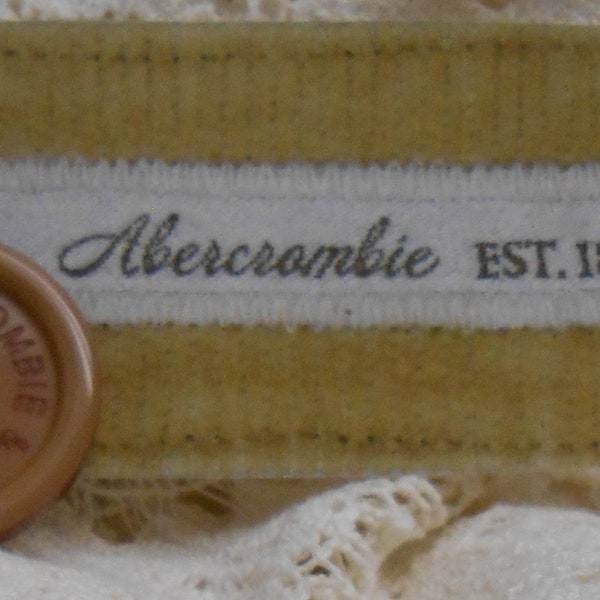 Designer ABERCROMBIE & FITCH Logo Replacement Button - 3/4 Inch  (#5)