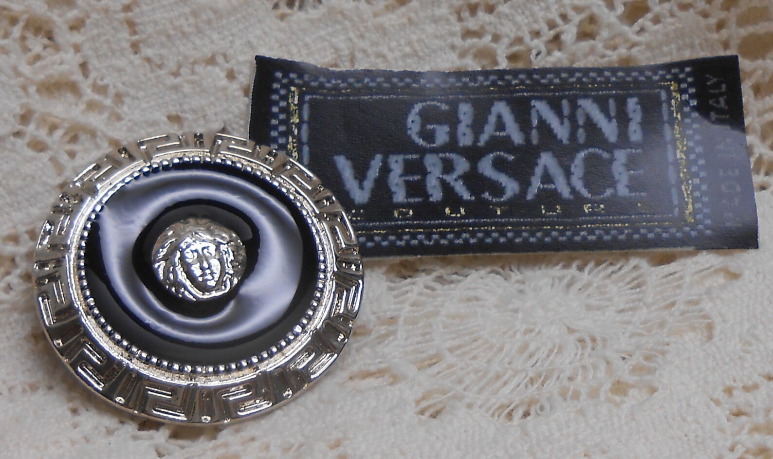 Designer VERSACE Gold Metal Replacement Button 11/8 inch Etsy