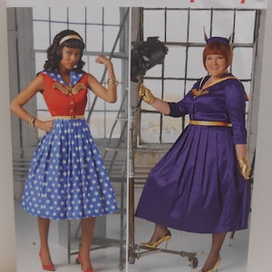 Modello per costume di Karen Aeisch di Simplicity, modello n. 8481, taglie 10-12-14-16-18 - NON TAGLIATO