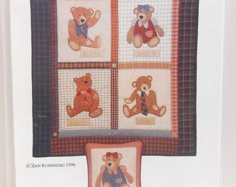 Old Bears Pattern CA-97 Country Appliques by Jan Kornfeind