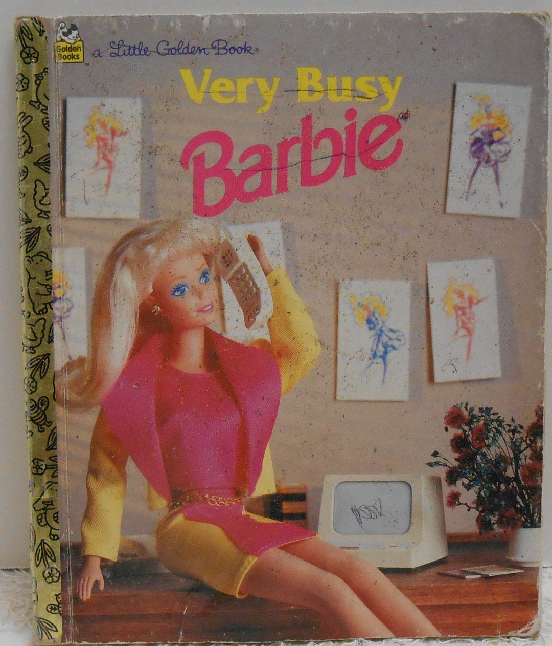 Vintage very BUSY Barbie Little Golden Book Etsy Canada
