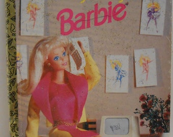 Vintage &quot;VERY BUSY BARBIE&quot; Little Golden Book
