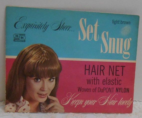 Vintage SET SNUG Hair Net, Light Brown - Original… - image 1