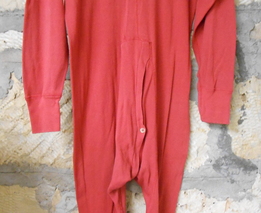 Vintage Red Fruit of the Loom Long Johns, Size Medium Etsy