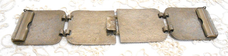 Longue boucle de ceinture argentée, 4 pièces image 5