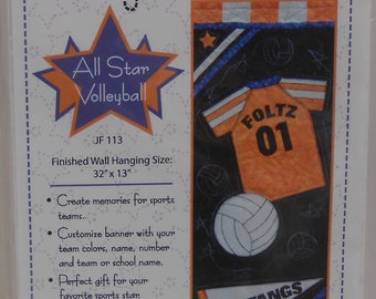 Jenny Foltz's All Star VOLLEY BALL pattern - UNCUT