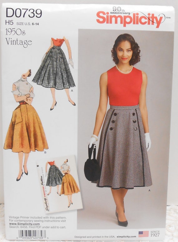 1950s Vintage poodle Style Skirt Pattern - Etsy