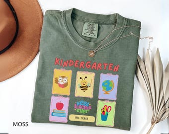 Comfort Colors Kindergarten Teacher Shirt: Custom Back To School Gift
