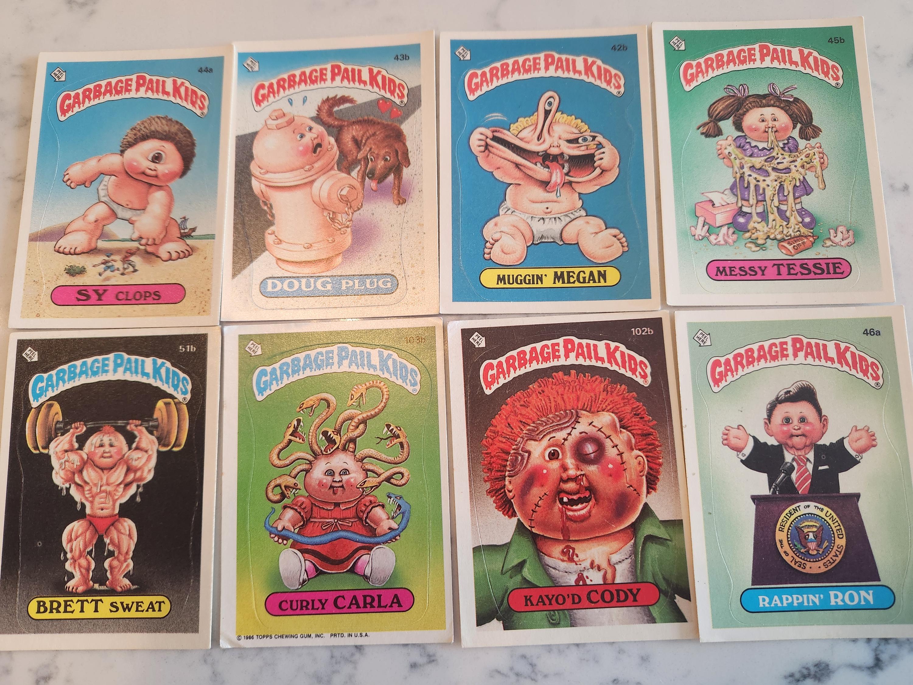 Topps 22 Garbage Pail Kids Series 1 Book Worms Toy Mega Box with Topps 22 Garbage Pail Kids Series 1 Book Worms Toy Mega Box with