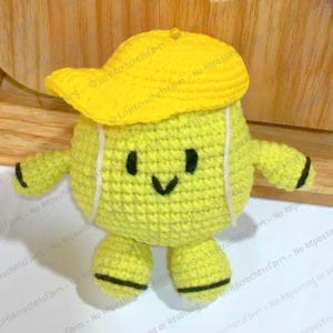 English PDF - Mr Acey Tennis Ball Doll – Crochet Pattern