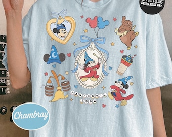 Mickey Sorcerer Comfort Colors® Shirt Disney Fantasia Movie Tee Fantasmic Shirt Retro Disney Shirt Disney Trip Tee Disney Vacation Matching