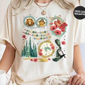 Vintage Off To See The Wizard Comfort Colors Shirt Yellow Brick Road Emerald City Tee Red Slipper Wizard Of Oz Shirt Vintage Theater Gift