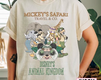 Disney Safari Comfort Colors® Shirt Mickeys Safari Travel & Co Shirt Disney Animal Kingdom Shirt Disney Safari Mode Mickey And Friends Shirt
