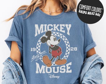 Disney Shirt Mickey Mouse Shirt Retro Comfort Colors Mickey Mouse Shirt Disney Vacation Shirt Disneyland Mickey Shirt Magic Kingdom Shirt