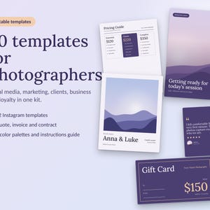 40 PHOTOGRAPHER TEMPLATES
