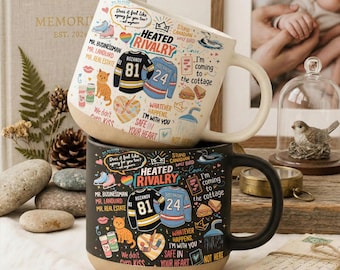 Taza de cerámica "Ni siquiera nos besamos" de Hollander Rozanov, taza de romance de hockey LGBT, taza de rivalidad cinematográfica, regalos del equipo Hollander Rozanov para fans
