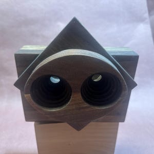 Artisan Wooden Passive Amplifier Owl Design