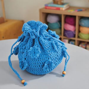 Spring Bag Crochet Pattern PDF, Cute Handmade Purse, Floral Style Tote