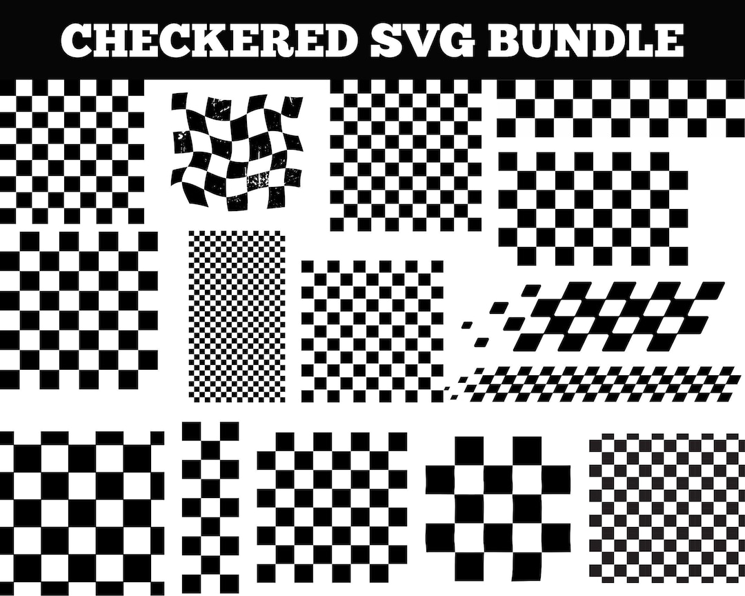 Checkered Pattern SVG Bundle: Vector Graphics (digital Download) - Etsy ...