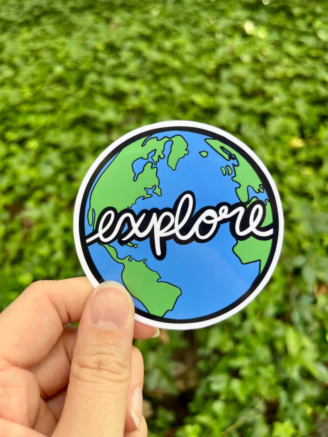 Sticker Exploring Explore World Sticker Gift for Traveler Gift for Explorer Sticker Gift ...