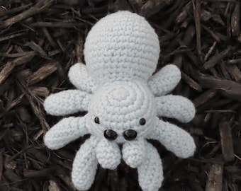 Patrón de crochet en PDF de Jerry la araña saltadora / Instrucciones paso a paso y fotos