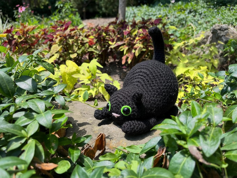 Croatching Patterns Kiki the Crouching Cat Crochet Pattern (PDF) - Etsy