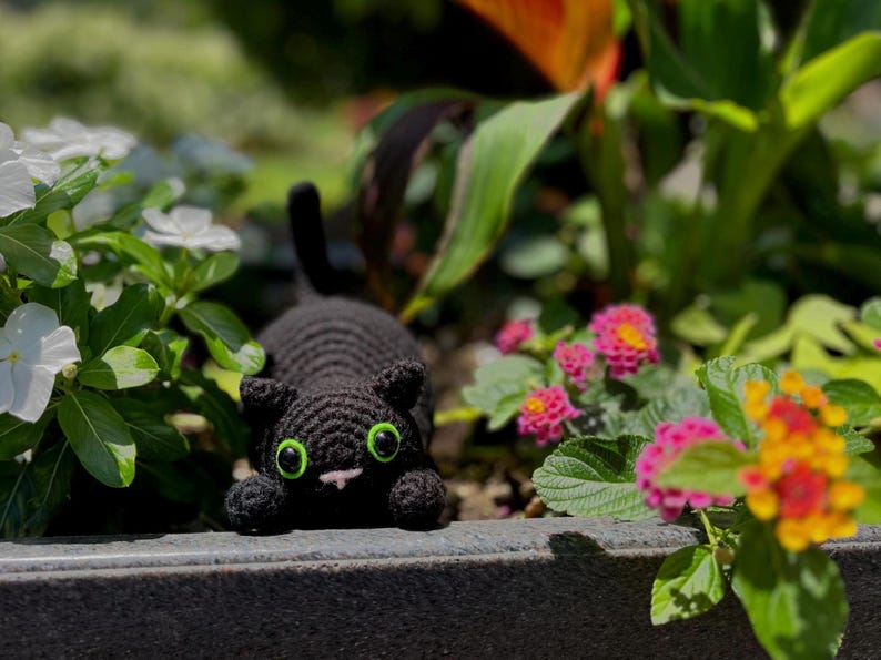 Croatching Patterns Kiki the Crouching Cat Crochet Pattern (PDF) - Etsy