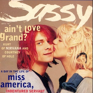 Sassy Magazine Kurt and Courtney Cover issue April 1992