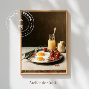 Farmhouse Kitchen Print: Sunny Side Up Breakfast Still Life (Digital Download)