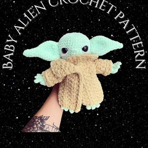 Baby Alien Häkelanleitung | Amigurumi PDF Tutorial | Das Kind inspiriert Plüsch | Star Wars Fan Geschenk | Sofort Download