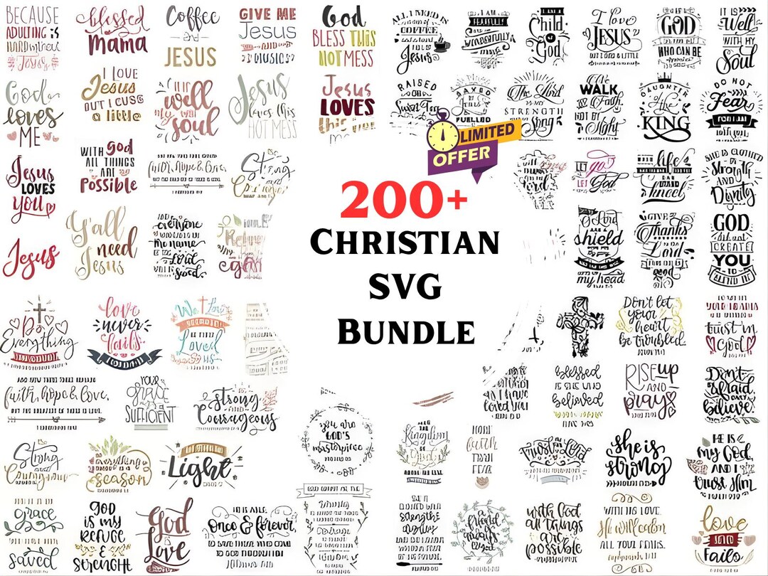 200+ Christian SVG Bundle | Bible Verse Svg | Faith SVG Cut Files ...