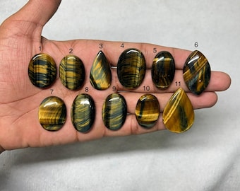 Natural Multi Color Tiger's eye Stone - Wholesale Lot Of Tiger's eye Cabochon Tiger's eye Polished Loose gemstone For Making Jewelry