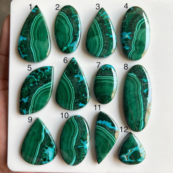 Chrysocolla Malachite Stone | Natural Healing Crystal | Calming Heart Chakra Gem | Raw/Gemstone Gift | Blue Green Crystal for Energy Balance
